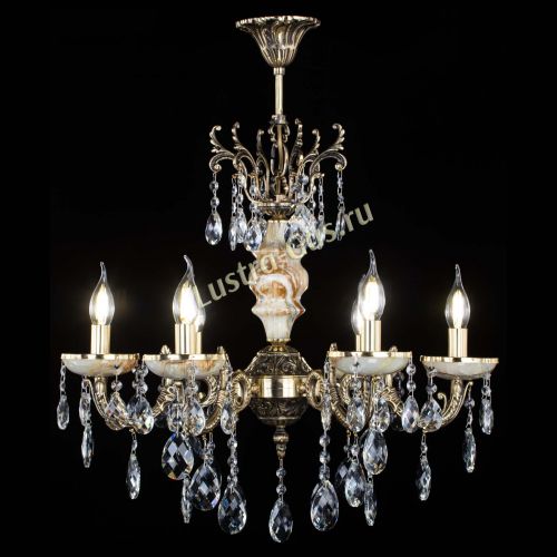 Люстра бронзовая Оникс №6/1 баден в Магнитогорске Гусь Хрустальный