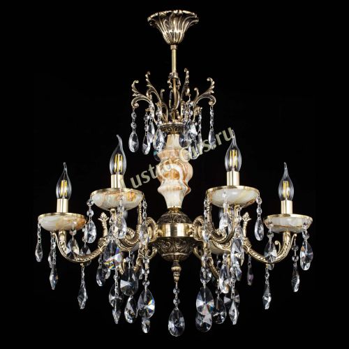 Люстра бронзовая Оникс №6/1 лучик в Магнитогорске Гусь Хрустальный