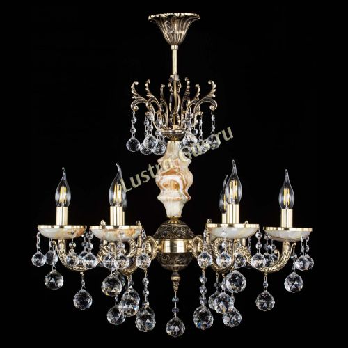 Люстра бронзовая Оникс №6/1 шар в Магнитогорске Гусь Хрустальный