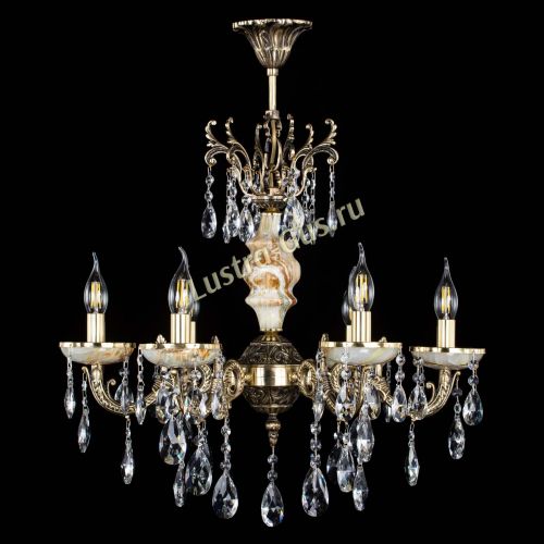 Люстра бронзовая Оникс №6/1 журавлик в Магнитогорске Гусь Хрустальный