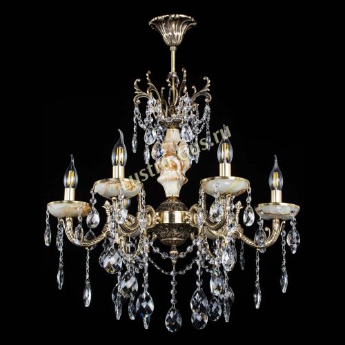 Люстра бронзовая Оникс №6/2 баден в Магнитогорске Гусь Хрустальный