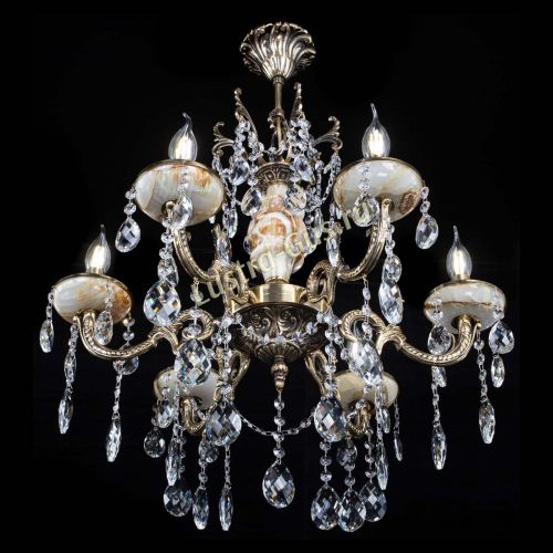 Люстра бронзовая Оникс №6/2 баден в Магнитогорске Гусь Хрустальный