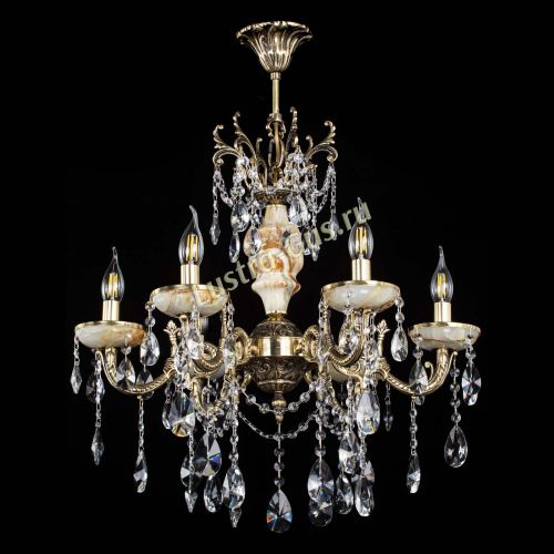 Люстра бронзовая Оникс №6/2 лучик в Магнитогорске Гусь Хрустальный