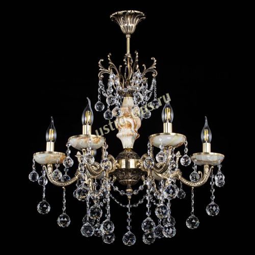 Люстра бронзовая Оникс №6/2 шар в Магнитогорске Гусь Хрустальный