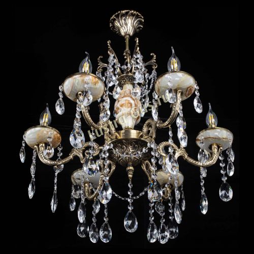 Люстра бронзовая Оникс №6/2 журавлик в Магнитогорске Гусь Хрустальный