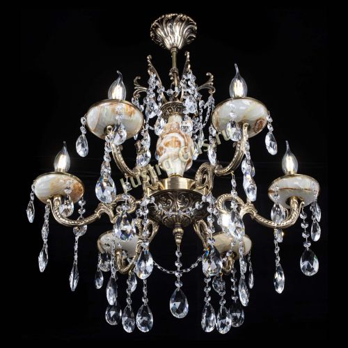 Люстра бронзовая Оникс №6/2 журавлик в Магнитогорске Гусь Хрустальный