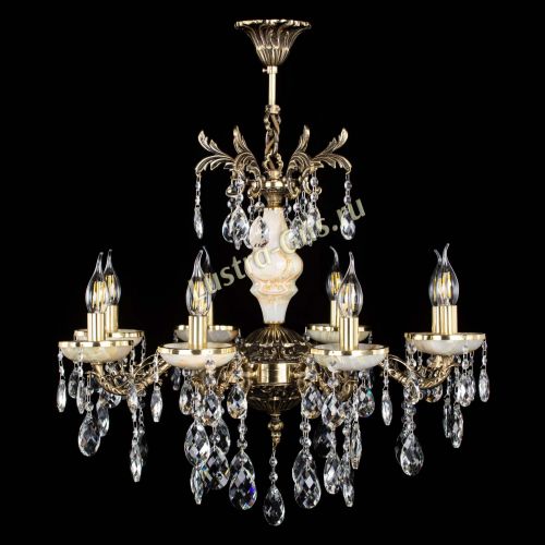 Люстра бронзовая Оникс №8/1 баден в Магнитогорске Гусь Хрустальный