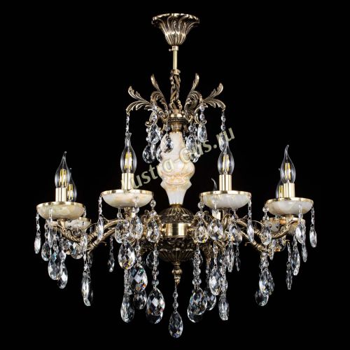 Люстра бронзовая Оникс №8/1 баден в Магнитогорске Гусь Хрустальный
