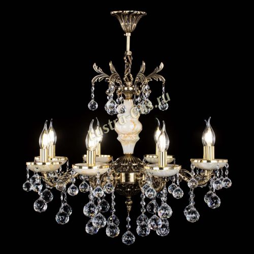 Люстра бронзовая Оникс №8/1 шар в Магнитогорске Гусь Хрустальный