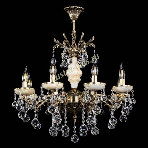 Люстра бронзовая Оникс №8/1 шар в Магнитогорске Гусь Хрустальный