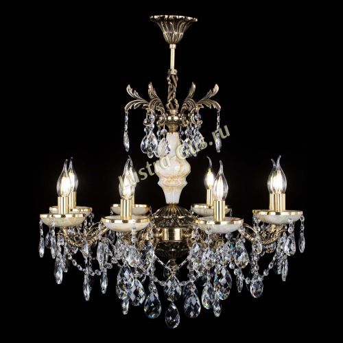 Люстра бронзовая Оникс №8/2 баден в Магнитогорске Гусь Хрустальный