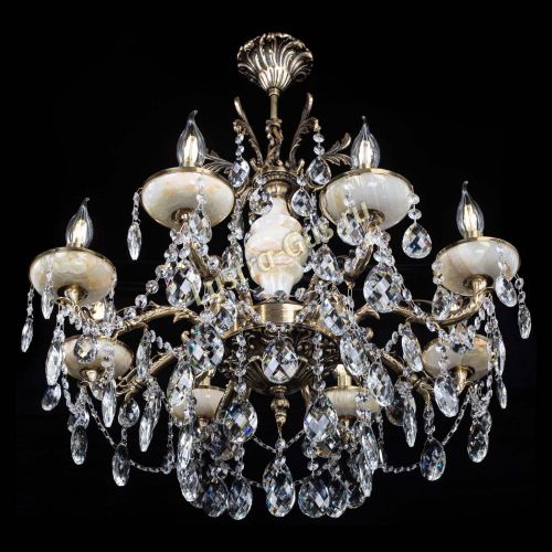 Люстра бронзовая Оникс №8/2 баден в Магнитогорске Гусь Хрустальный