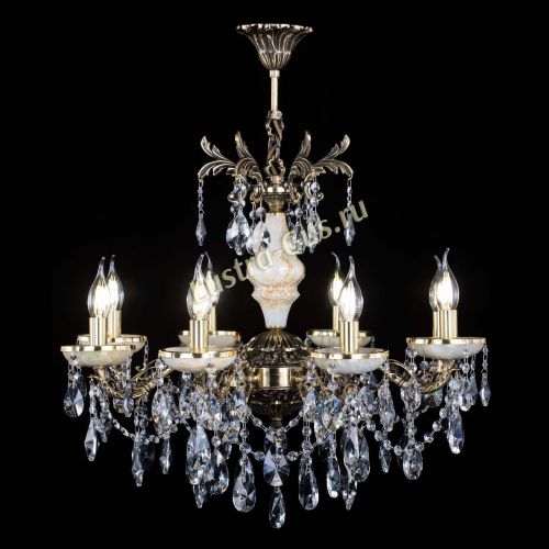 Люстра бронзовая Оникс №8/2 лучик в Магнитогорске Гусь Хрустальный