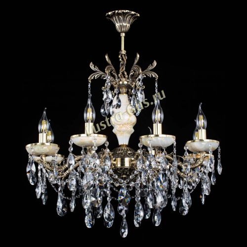 Люстра бронзовая Оникс №8/2 лучик в Магнитогорске Гусь Хрустальный