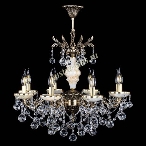 Люстра бронзовая Оникс №8/2 шар в Магнитогорске Гусь Хрустальный