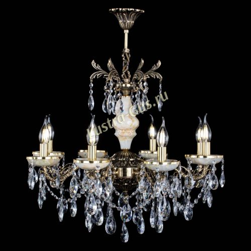 Люстра бронзовая Оникс №8/2 журавлик в Магнитогорске Гусь Хрустальный