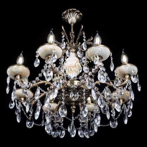 Люстра бронзовая Оникс №8/2 журавлик в Магнитогорске Гусь Хрустальный