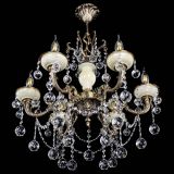 Люстра бронзовая Оникс белый №6/1 шар в Магнитогорске Люстра бронзовая Оникс белый №6/1 шар в Магнитогорске