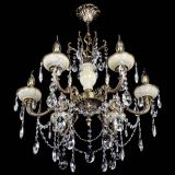 Люстра бронзовая Оникс белый №6/1 журавлик в Магнитогорске