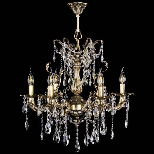 Люстра бронзовая Селена №6/2 журавлик в Магнитогорске Гусь Хрустальный