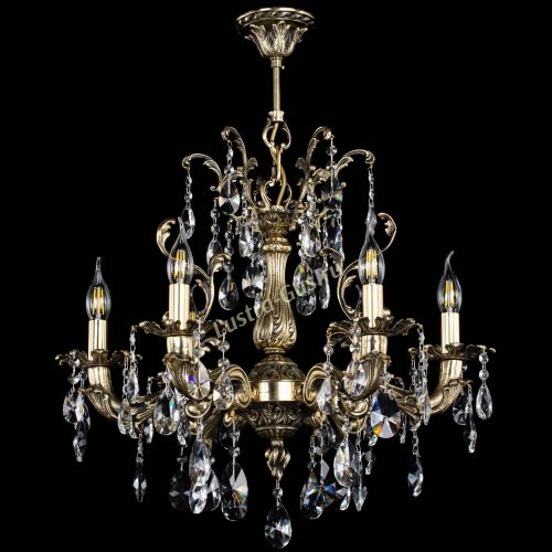 Люстра бронзовая Селена №6 лучик в Магнитогорске Гусь Хрустальный