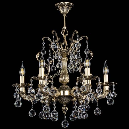 Люстра бронзовая Селена №6 шар в Магнитогорске Гусь Хрустальный