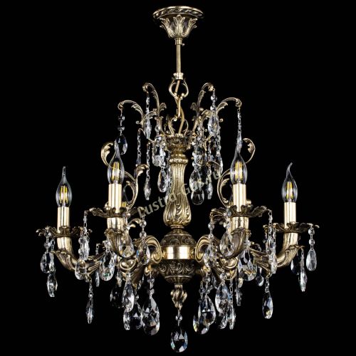 Люстра бронзовая Селена №6 журавлик в Магнитогорске Гусь Хрустальный