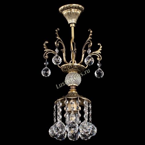 Люстра бронзовая София №1/1 шар в Магнитогорске Гусь Хрустальный