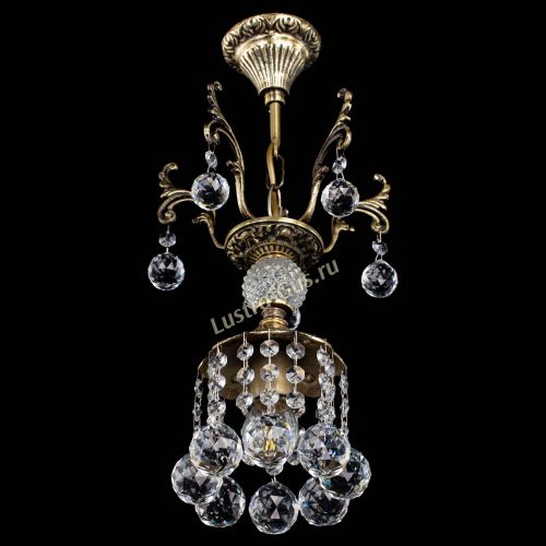 Люстра бронзовая София №1/1 шар в Магнитогорске Гусь Хрустальный