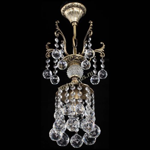 Люстра бронзовая София №1/2 шар в Магнитогорске Гусь Хрустальный