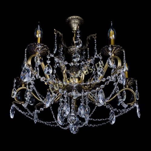 Бронзовая люстра Валери №5 баден в Магнитогорске Гусь Хрустальный