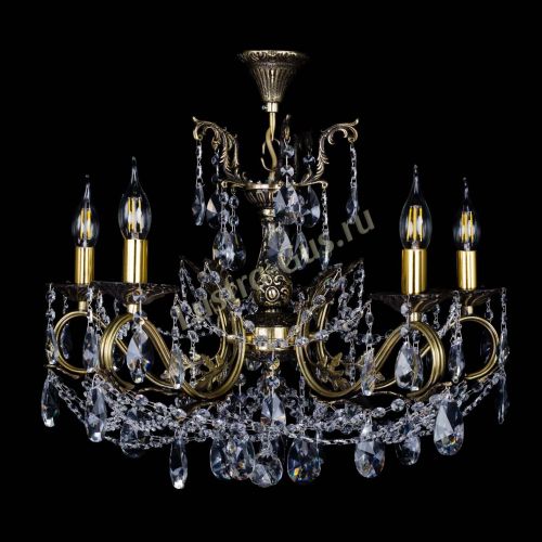 Бронзовая люстра Валери №5 лучик в Магнитогорске Гусь Хрустальный