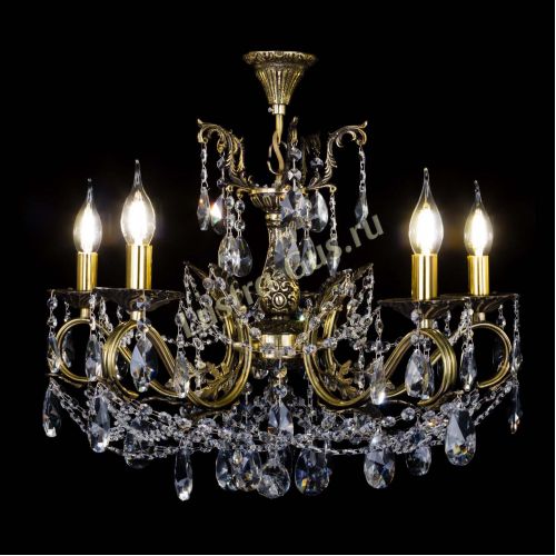 Бронзовая люстра Валери №5 лучик в Магнитогорске Гусь Хрустальный