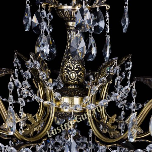 Бронзовая люстра Валери №5 лучик в Магнитогорске Гусь Хрустальный