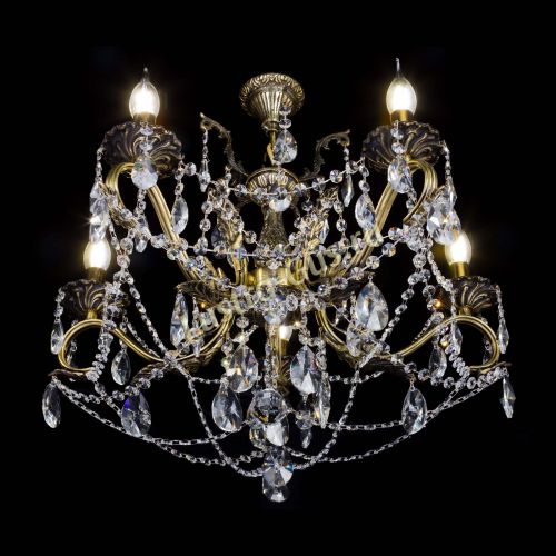 Бронзовая люстра Валери №5 лучик в Магнитогорске Гусь Хрустальный