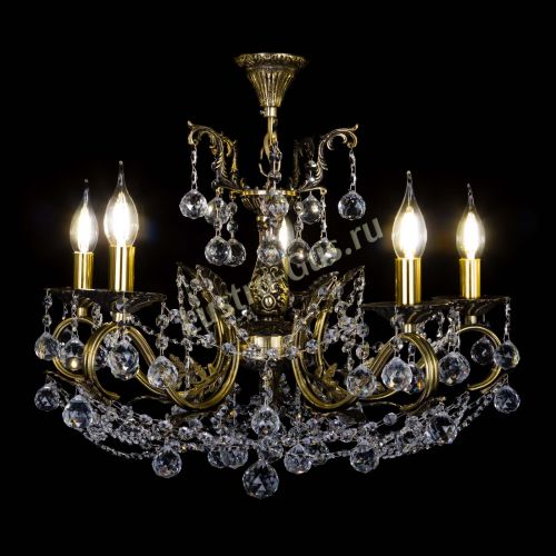 Бронзовая люстра Валери №5 шар в Магнитогорске Гусь Хрустальный