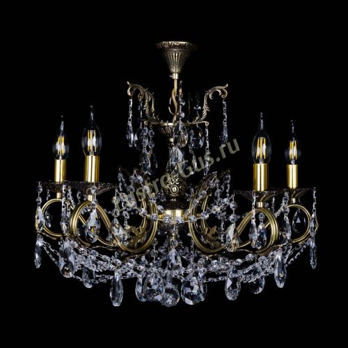 Бронзовая люстра Валери №5 журавлик в Магнитогорске Гусь Хрустальный