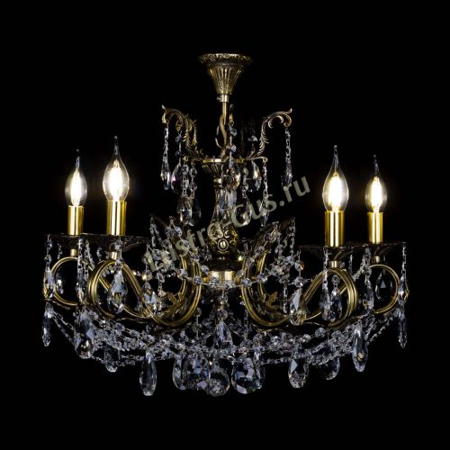 Бронзовая люстра Валери №5 журавлик в Магнитогорске Гусь Хрустальный