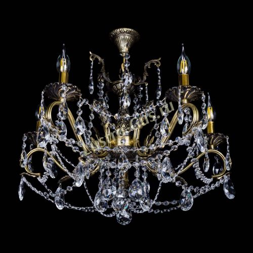 Бронзовая люстра Валери №5 журавлик в Магнитогорске Гусь Хрустальный