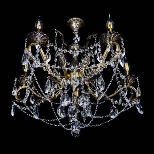 Бронзовая люстра Валери №5 журавлик в Магнитогорске Гусь Хрустальный