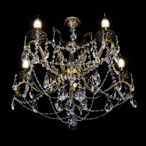 Бронзовая люстра Валери №5 журавлик в Магнитогорске Гусь Хрустальный