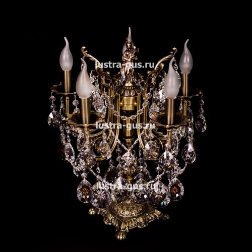 Бронзовая настольная лампа Луиза в Магнитогорске Гусь Хрустальный