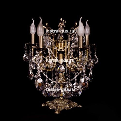 Бронзовая настольная лампа Луиза в Магнитогорске Гусь Хрустальный