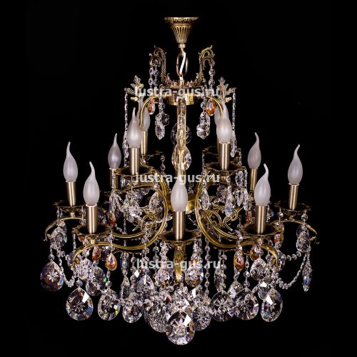 Люстра бронзовая Мелания №12 в Магнитогорске Гусь Хрустальный