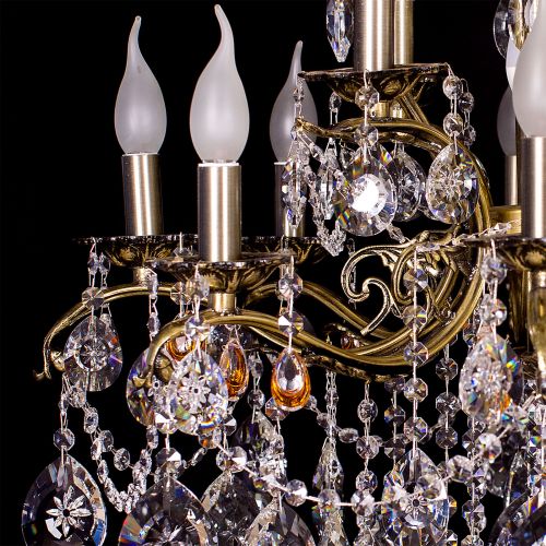 Люстра бронзовая Мелания №12 в Магнитогорске Гусь Хрустальный