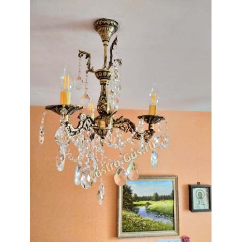 Люстра бронзовая Мелания №3 в Магнитогорске Гусь Хрустальный