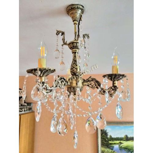 Люстра бронзовая Мелания №3 в Магнитогорске Гусь Хрустальный