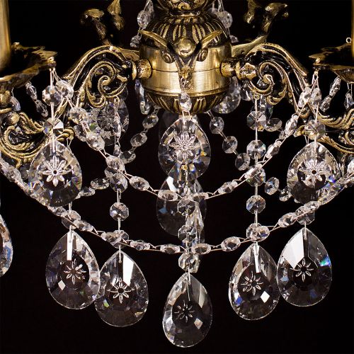 Люстра бронзовая Мелания №3 в Магнитогорске Гусь Хрустальный