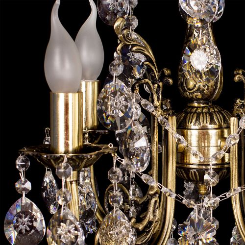 Люстра бронзовая Мелания №4 в Магнитогорске Гусь Хрустальный