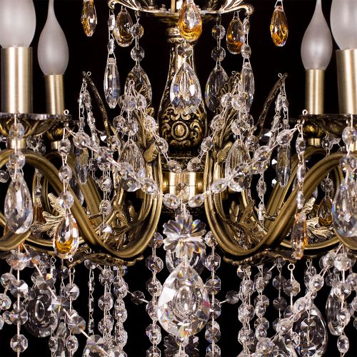 Люстра бронзовая Мелания №6/2 в Магнитогорске Гусь Хрустальный